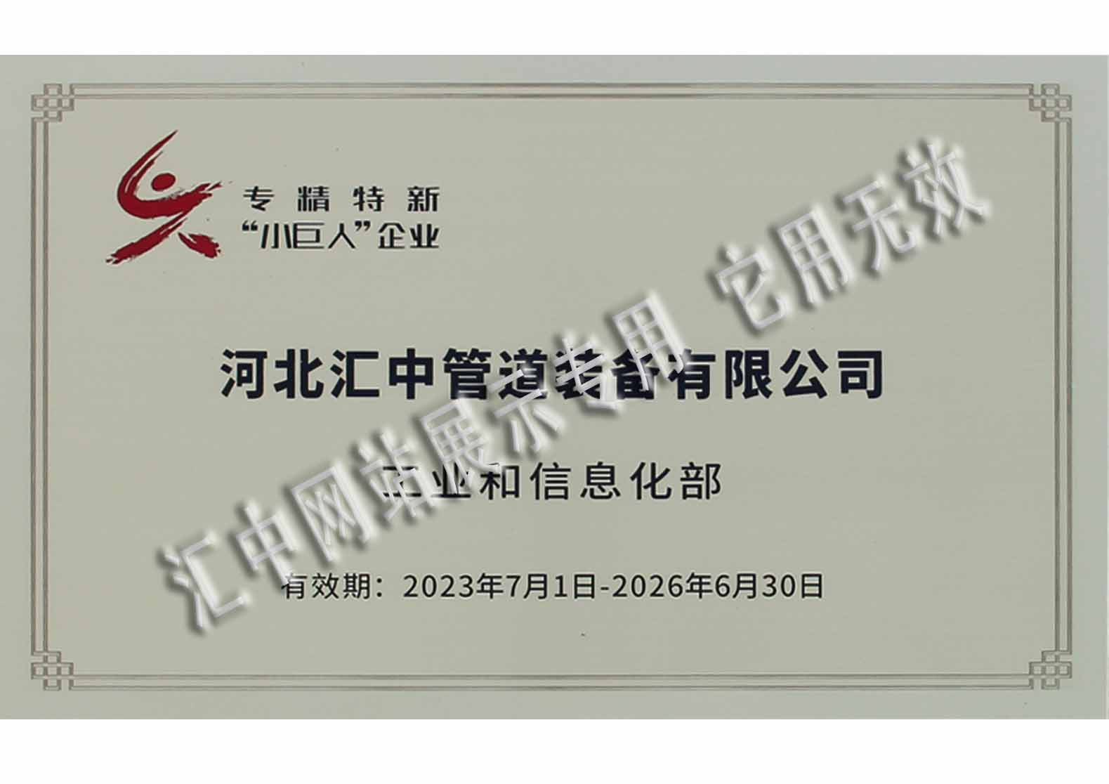 國家專精特新“小巨人”企業(yè)